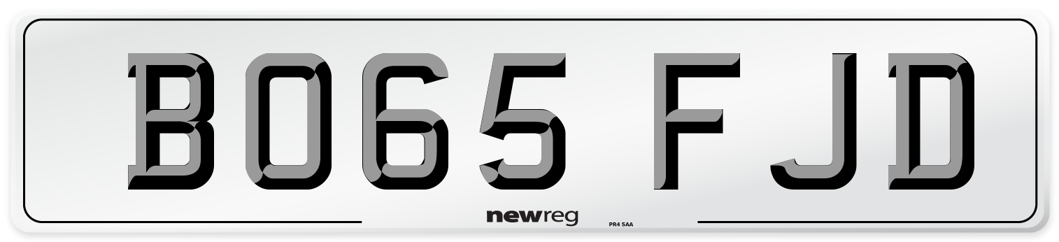 BO65 FJD Number Plate from New Reg